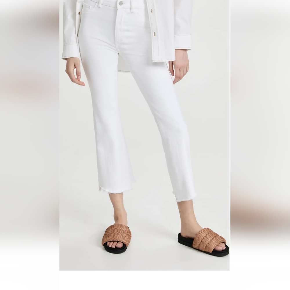 DL1961 white bootcut jeans